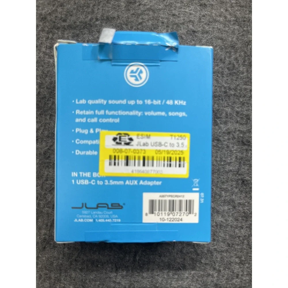 JLab USB-C‎ to 3.5 AUX Adapter